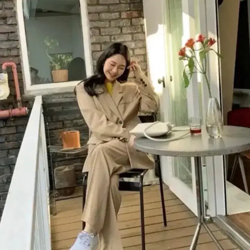 [BUNJANG] From Beginning Beige Slacks S / 프롬비기닝 슬랙스 베이지 슬랙스s