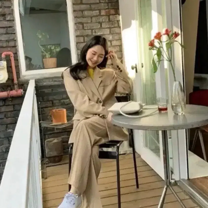 [BUNJANG] From Beginning Beige Slacks S / 프롬비기닝 슬랙스 베이지 슬랙스s
