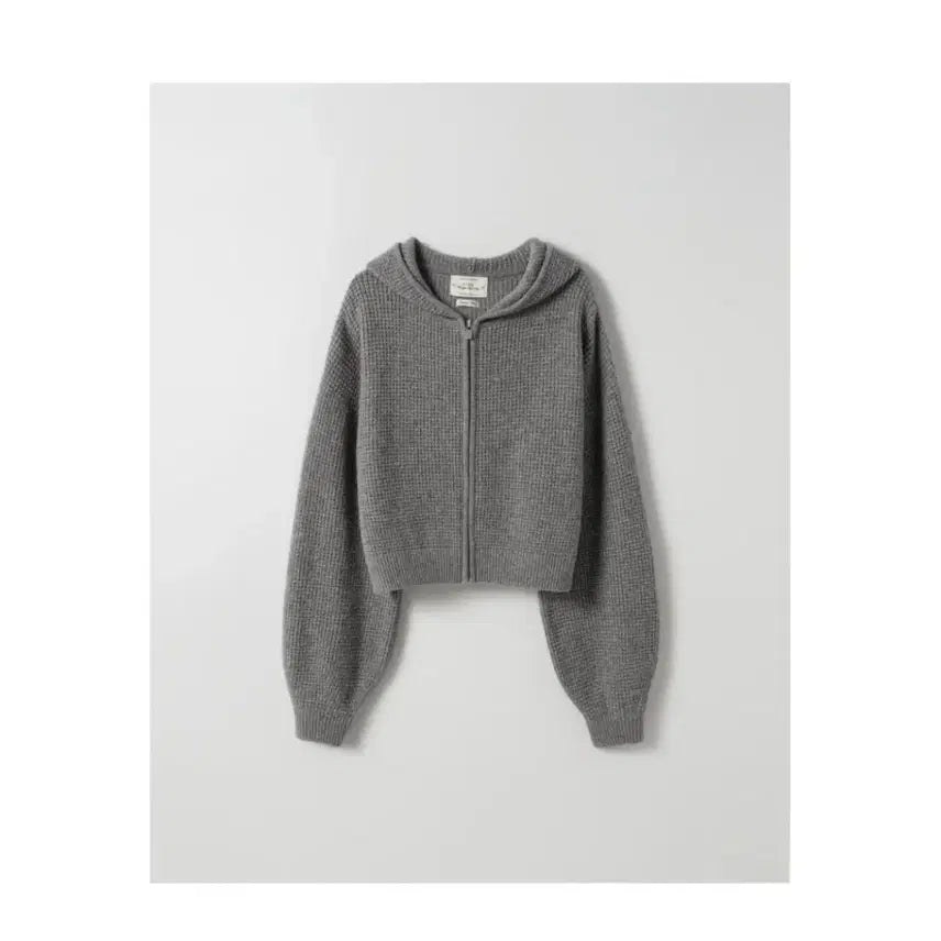 [BUNJANG] For Your Eyes Only Knit Hooded Zip-Up / 포유어아이즈온리 후드집업