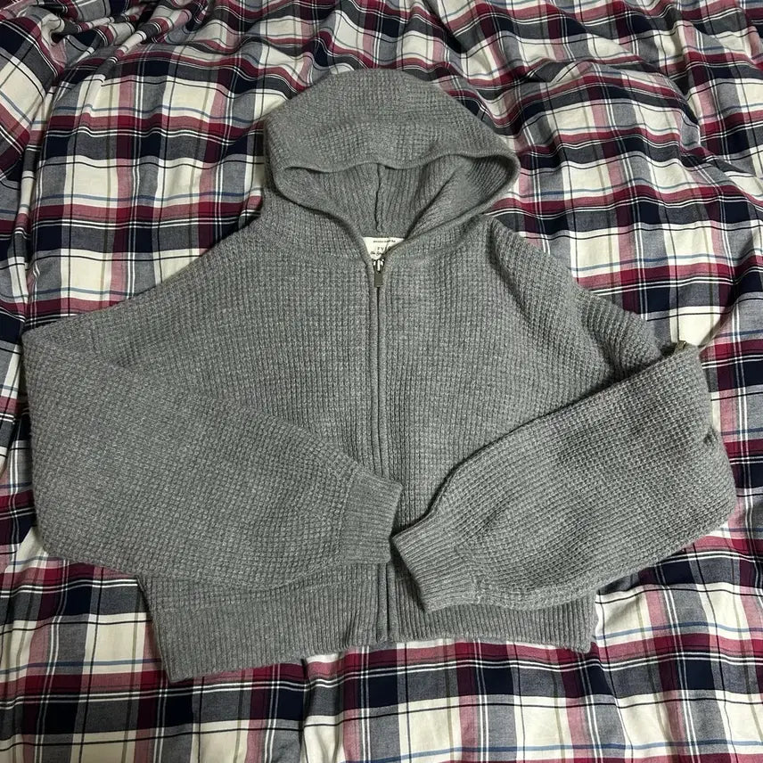 [BUNJANG] For Your Eyes Only Knit Hooded Zip-Up / 포유어아이즈온리 후드집업