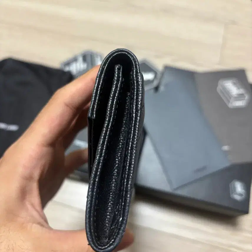 [BUNJANG] Yves Saint Laurent Matelassé Small Envelope Wallet / [크림판/풀구성] 입생로랑 마틀라세 스몰 엔벨로프 카드지갑