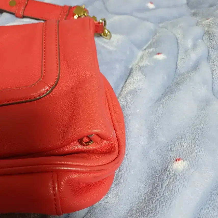 [BUNJANG] Tory Burch Amanda Red Leather Shoulder Bag / 토리버치 아만다 레드 가죽 숄더백