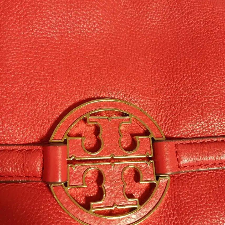 [BUNJANG] Tory Burch Amanda Red Leather Shoulder Bag / 토리버치 아만다 레드 가죽 숄더백