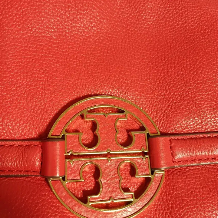 [BUNJANG] Tory Burch Amanda Red Leather Shoulder Bag / 토리버치 아만다 레드 가죽 숄더백