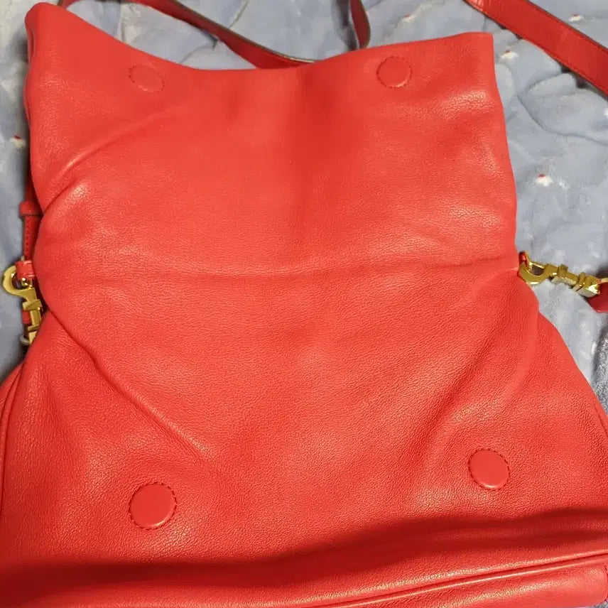 [BUNJANG] Tory Burch Amanda Red Leather Shoulder Bag / 토리버치 아만다 레드 가죽 숄더백
