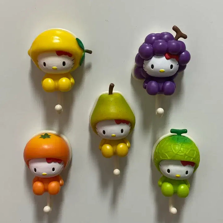 [BUNJANG] Hello Kitty Fruit Magnet Set / 키티 과일 마그넷 세트