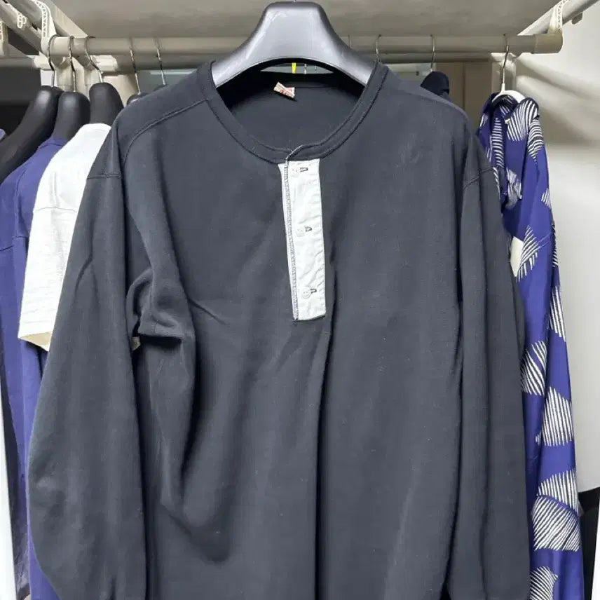 [BUNJANG] Real McCoy Henley Neck Long Sleeve Shirt / 리얼맥코이 헨리넥 46