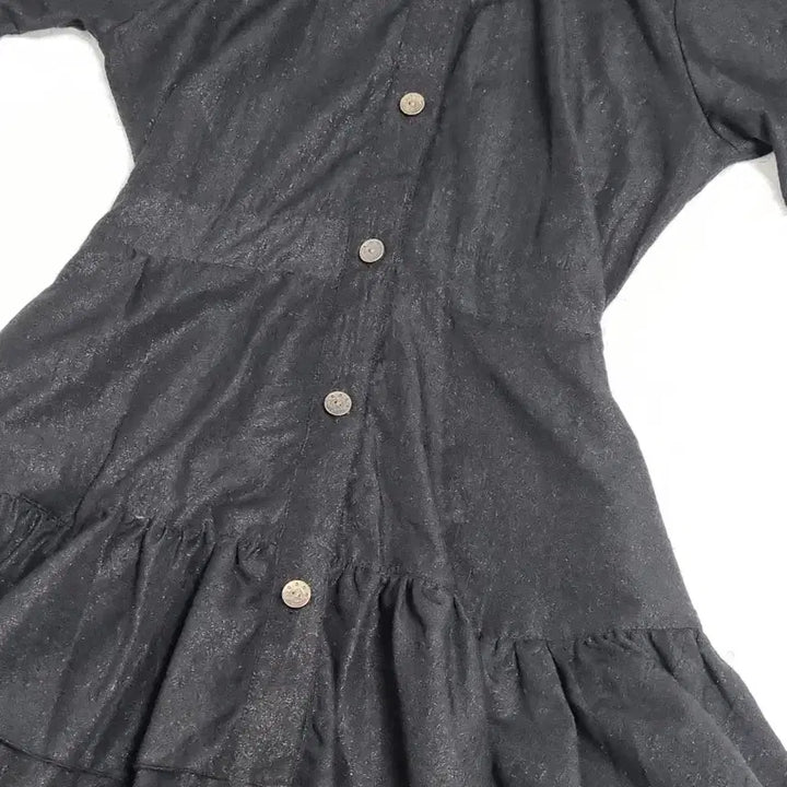 [SOLD OUT] 일본 빈티지 일브 블랙 셔링 프릴 원피스 로리타