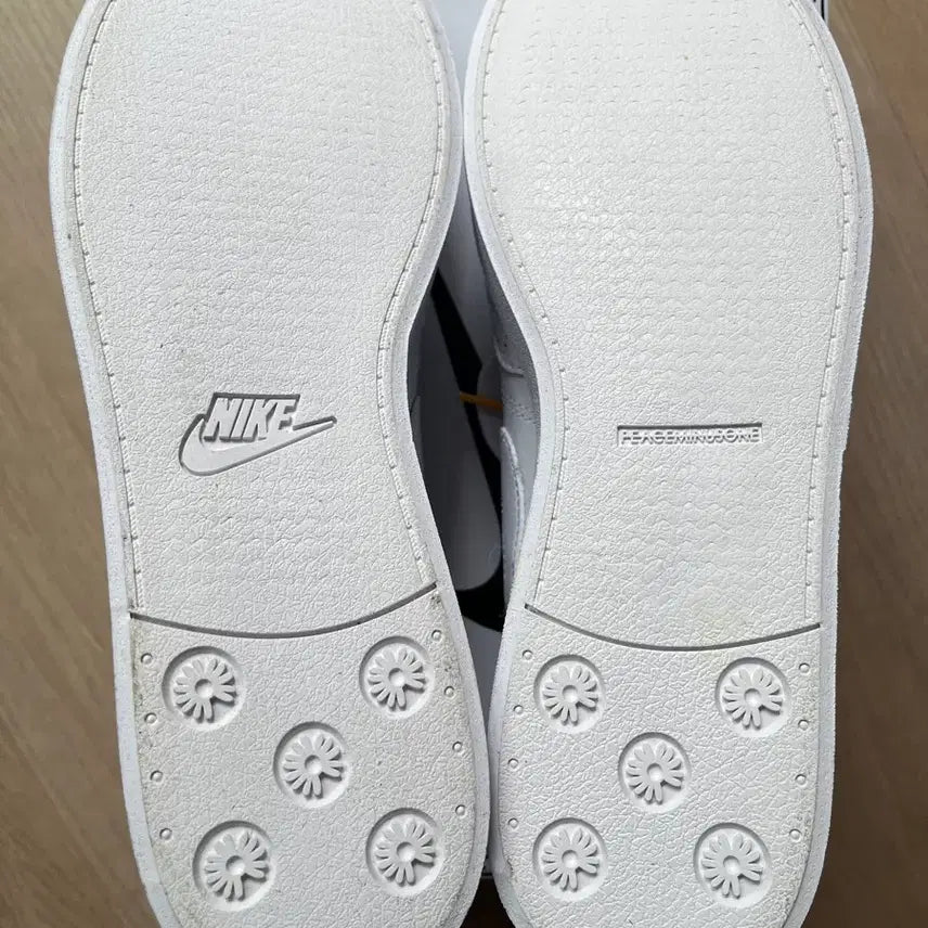 [BUNJANG] Nike PeaceMinusOne Kwondo 1 White Leather Sneakers / 나이키 피스마이너스원 권도 270(미착용 새상품)