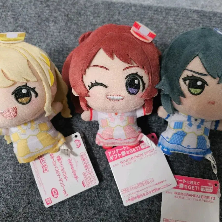 [BUNJANG] The Idolmaster Shiny Colors Machi Chibi Plush Set (Saki, Temari, Kotone) / 사키+테마리+코토네 조이풀 마칭 치비구루미 학원 아이돌마스터 가쿠마스