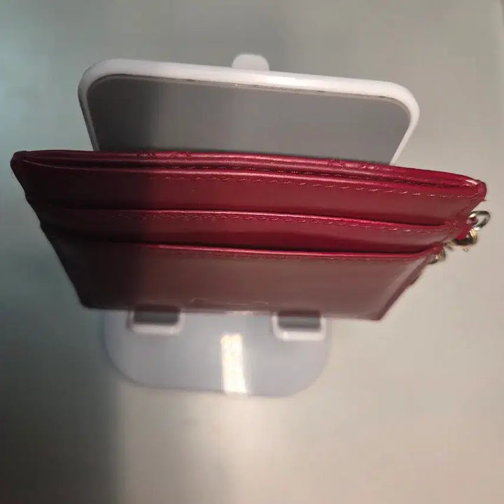 [BUNJANG] Dior Lady Dior Card Wallet Burgundy / 디올 카드지갑 버건디 Dior 참장식