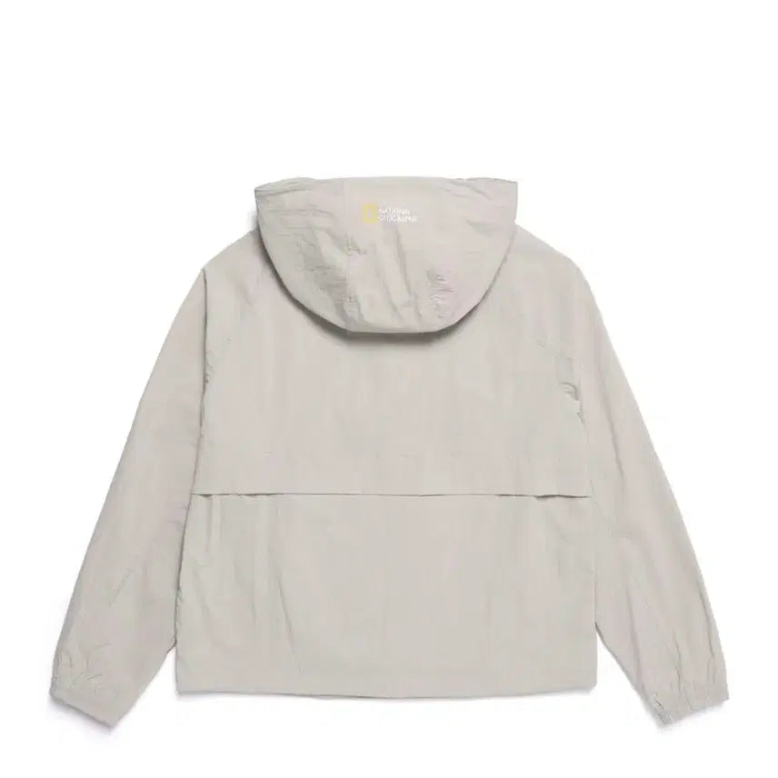 [BUNJANG] National Geographic Beige Windbreaker Jacket / 네셔널지오그래픽 바람막이