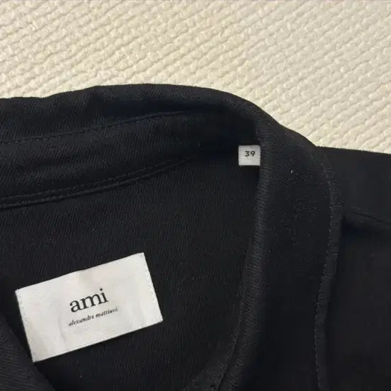 [SOLD OUT] 아미 코튼 데님 셔츠 블랙
