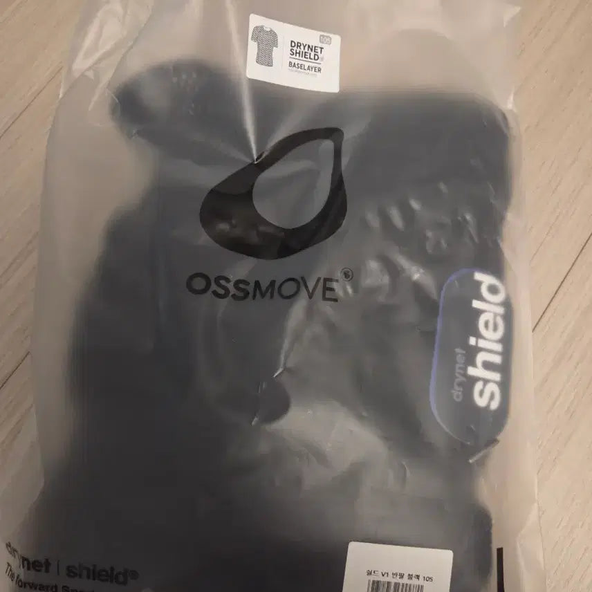[BUNJANG] OSSMOVE Dry Net Shield Short Sleeve Black 105 / 오스무브 드라이넷 쉴드 반팔 블랙 105