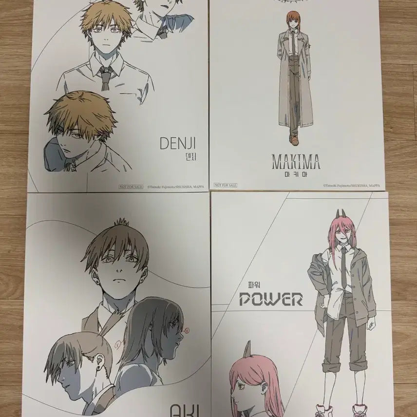 [SOLD OUT] 체인소맨 x MAPPA 팝업 원화 포스터 4종 일괄