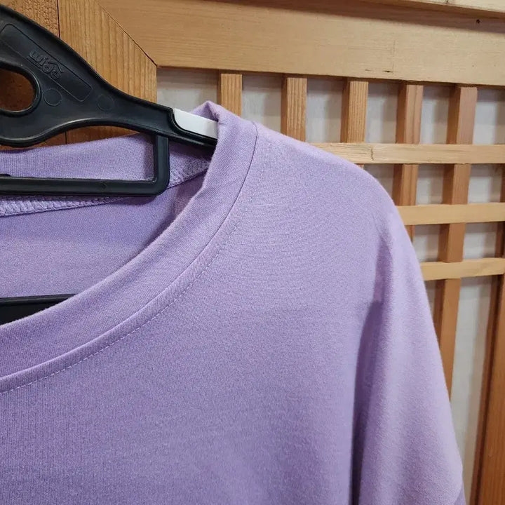 [BUNJANG] Cat Print Purple T-shirt / 고양이 스판 반팔티 (빅사이즈) (3xl ~ 4xl)