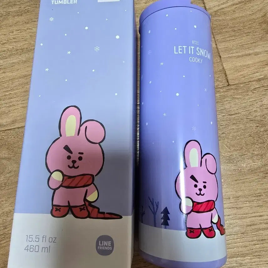 [BUNJANG] BTS. 방탄 BT21 COOKY 쿠키 슬림 텀블러 460ml / BTS. 방탄 BT21 COOKY 쿠키 슬림 텀블러 460ml