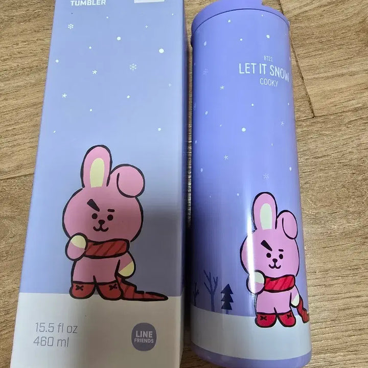 [BUNJANG] BTS. 방탄 BT21 COOKY 쿠키 슬림 텀블러 460ml / BTS. 방탄 BT21 COOKY 쿠키 슬림 텀블러 460ml