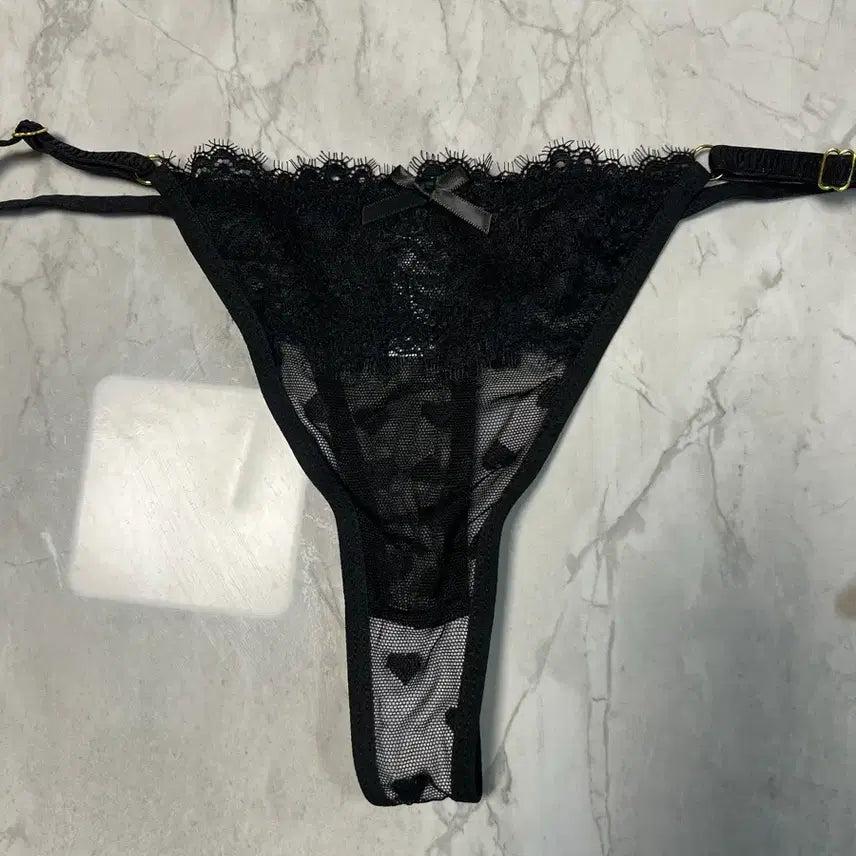 [BUNJANG] Heart Lace Thong Set / 하트 레이스 티팬티 3종