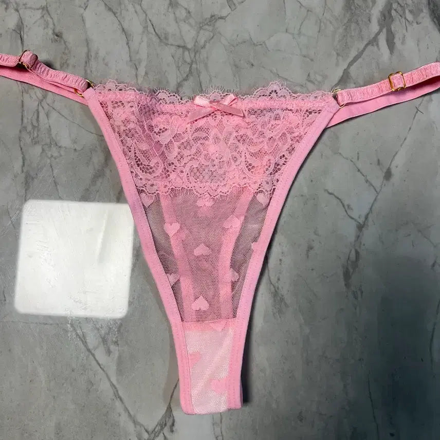 [BUNJANG] Heart Lace Thong Set / 하트 레이스 티팬티 3종