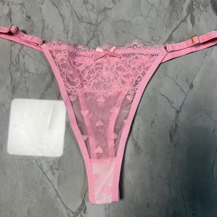[BUNJANG] Heart Lace Thong Set / 하트 레이스 티팬티 3종