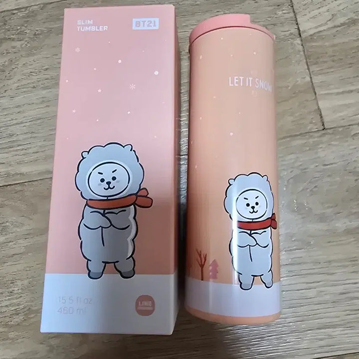 [BUNJANG] BT21 RJ Slim Stainless Steel Tumbler / BTS 방탄 BT21 RJ 알제이  텀블러 슬림형 새상품