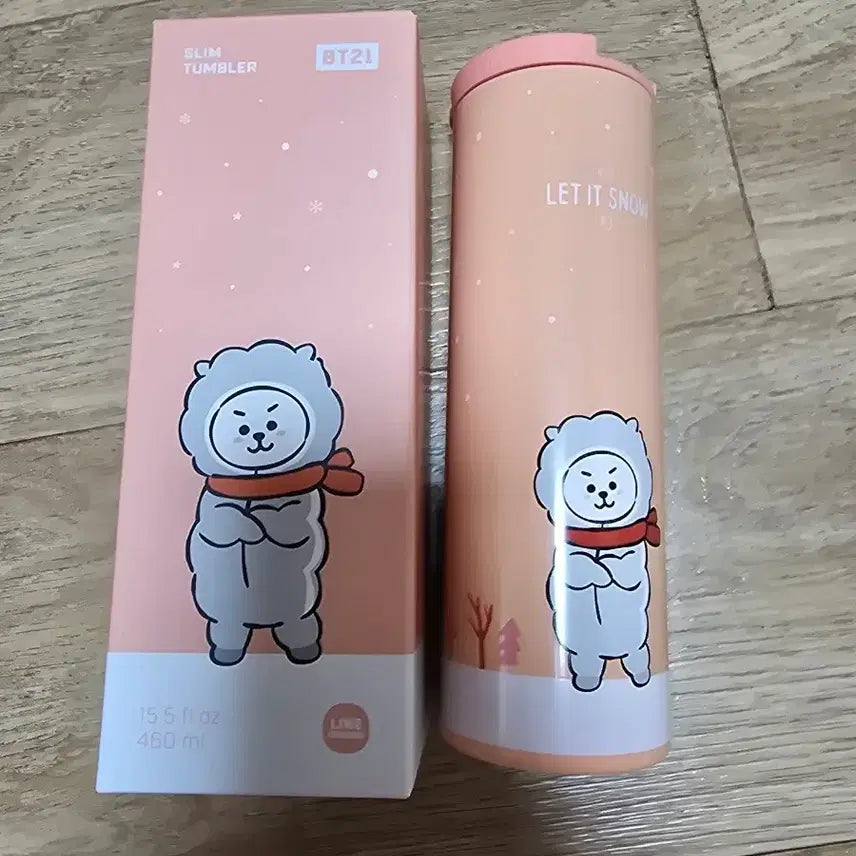 [BUNJANG] BT21 RJ Slim Stainless Steel Tumbler / BTS 방탄 BT21 RJ 알제이  텀블러 슬림형 새상품