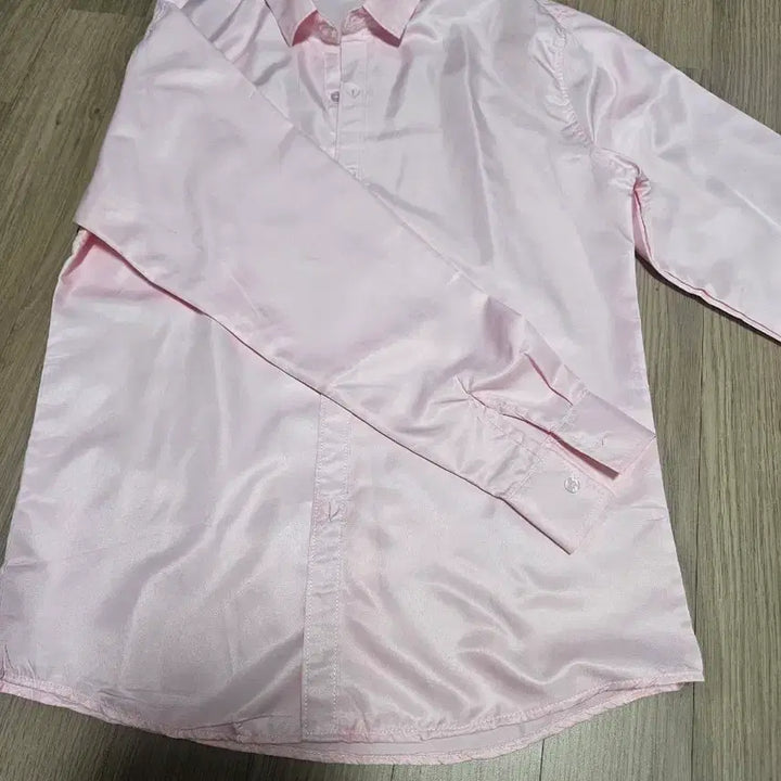 [SOLD OUT] 핑크 새틴 셔츠 남성