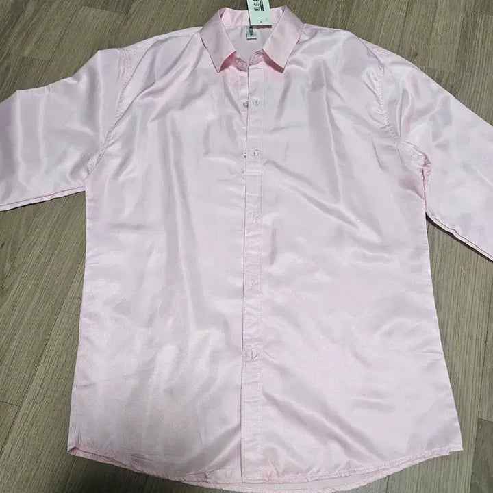 [SOLD OUT] 핑크 새틴 셔츠 남성