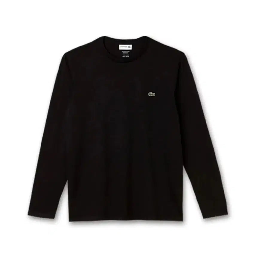 [BUNJANG] Lacoste Black Long Sleeve T-shirt (95) / 라코스테 블랙 롱슬리브 티셔츠 95