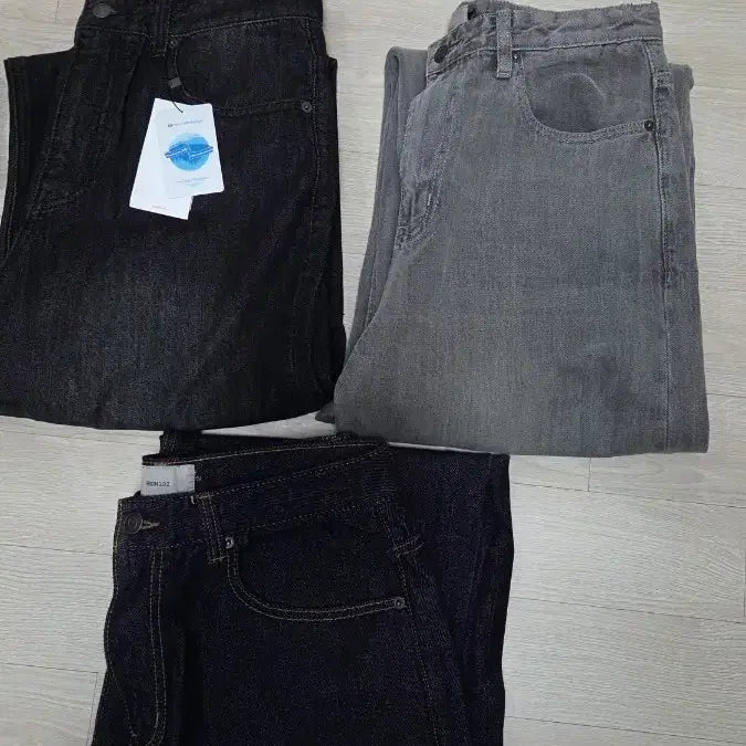 [BUNJANG] Began 202 Wide Semi Flare Denim Pants / 비긴202 와이드 세미 플레어 그레이