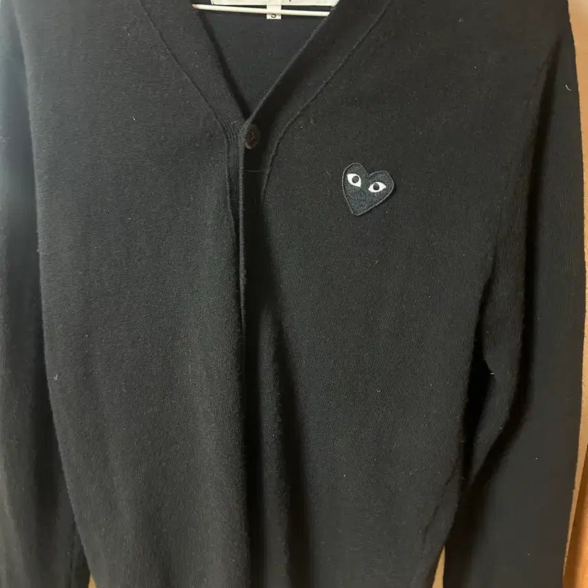 [BUNJANG] Comme des Garcons Black Heart Cardigan / 꼼데가르송 블랙 하트 가디건