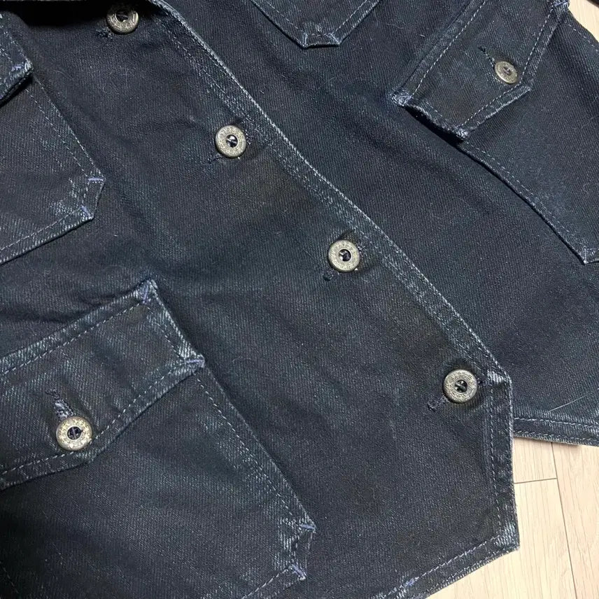 [BUNJANG] Polo Ralph Lauren Washed Denim Jacket / 폴로 랄프로렌 워싱 비조 데님 자켓 청 블랙 흑청 생지 진청 올드머니룩