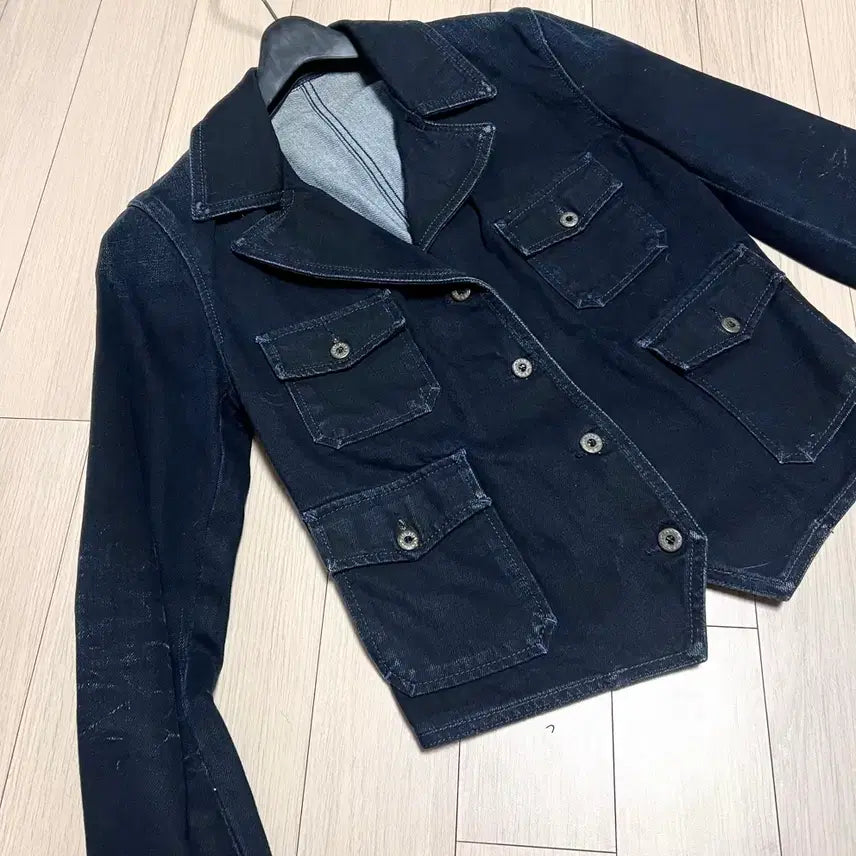 [BUNJANG] Polo Ralph Lauren Washed Denim Jacket / 폴로 랄프로렌 워싱 비조 데님 자켓 청 블랙 흑청 생지 진청 올드머니룩