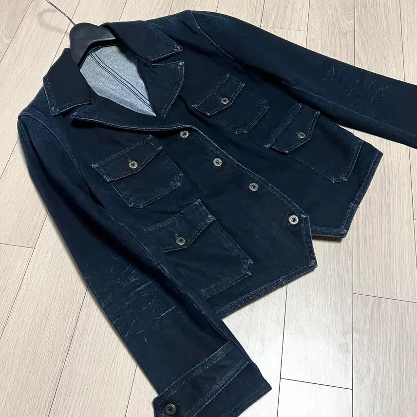 [BUNJANG] Polo Ralph Lauren Washed Denim Jacket / 폴로 랄프로렌 워싱 비조 데님 자켓 청 블랙 흑청 생지 진청 올드머니룩