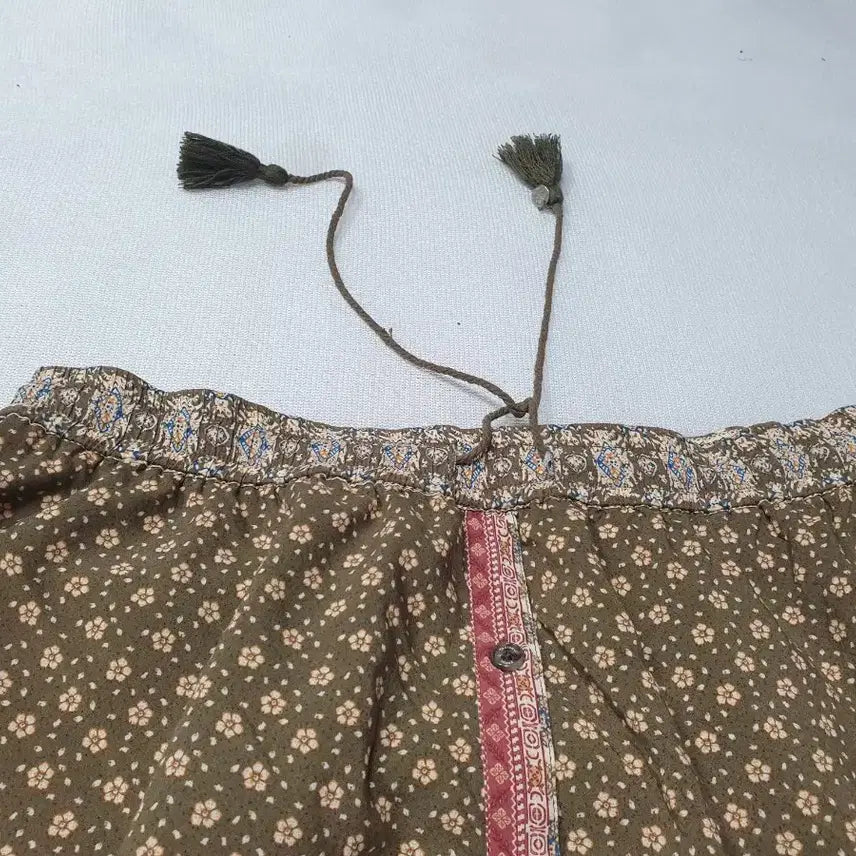 [SOLD OUT] 써스데이아일랜드 빈티지 플라워 패턴 롱 스커트 허리30~32
