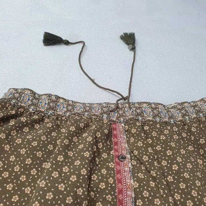 [SOLD OUT] 써스데이아일랜드 빈티지 플라워 패턴 롱 스커트 허리30~32