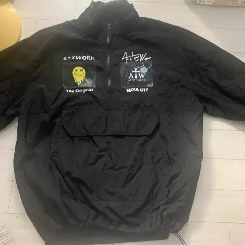 [BUNJANG] Artist Wear의 블랙 아노락 바람막이 XL / Artist Wear의 블랙 아노락 바람막이 XL