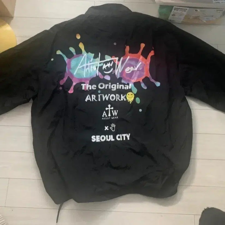 [BUNJANG] Artist Wear의 블랙 아노락 바람막이 XL / Artist Wear의 블랙 아노락 바람막이 XL