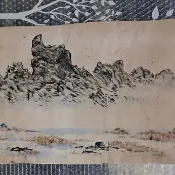 [BUNJANG] 동양화 산수화 옛날그림 현판 / 동양화 산수화 옛날그림 현판