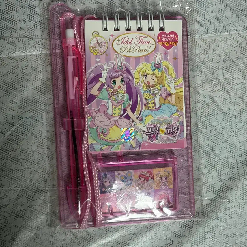 [SOLD OUT] 프리파라 아이돌타임 희귀 고전문구 수첩세트 스티커