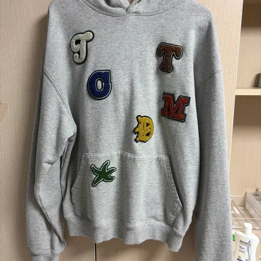 [BUNJANG] The Coldest Moment Rainbow Hoodie Gray / 더콜디스트모먼트 TCM 레인보우 후드티 그레이