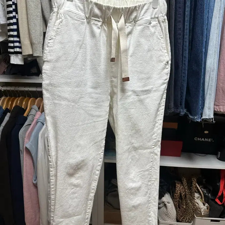 [SOLD OUT] 화이트 스트링 팬츠