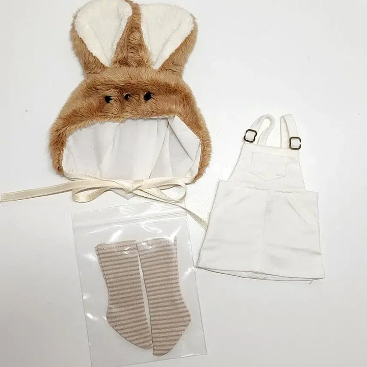 [SOLD OUT] 구관 usd 물품 치카비 토끼모자 나인나인 멜빵치마 양말 구체관절인형 옷