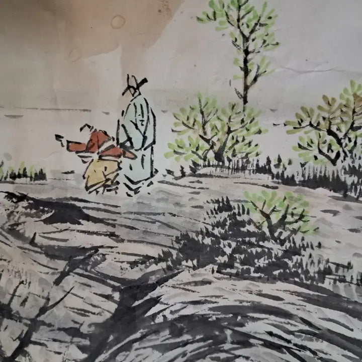 [BUNJANG] Antique Korean Spring Landscape Painting / 동양화 봄 산수화 옛날그림