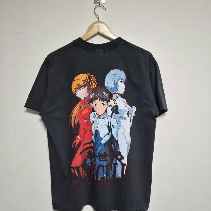 [BUNJANG] Evangelion Group Logo Anime T-shirt XL / JPN 에반게리온 단체로고 애니 티셔츠 XL - T161