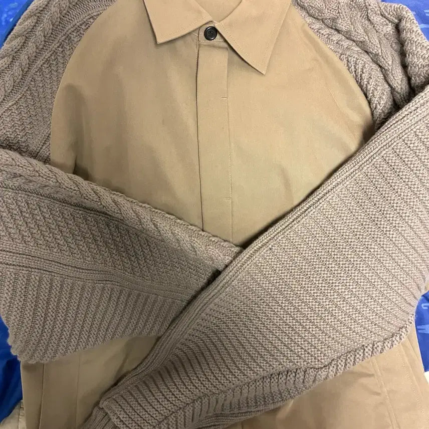 [BUNJANG] Songzio Homme Cable Sleeve String Shirt / 송지오옴므 케이블 슬리브 스트링 셔츠