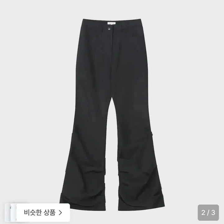 [SOLD OUT] 미세키서울 코튼 셔링 부츠컷 팬츠 블랙