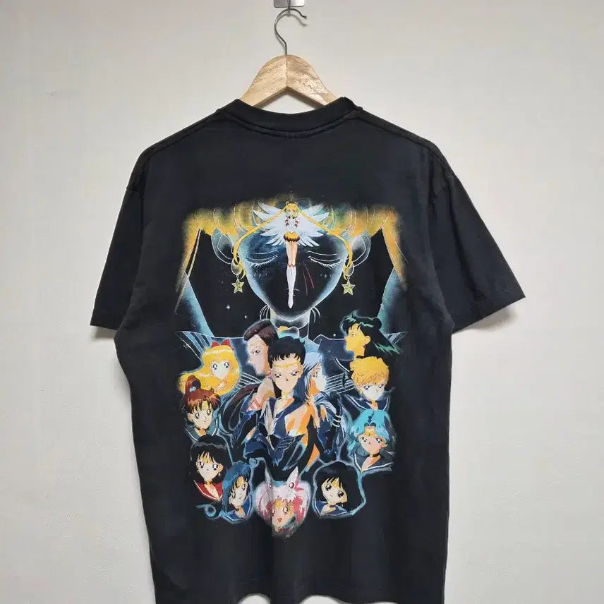 [BUNJANG] Sailor Moon Group Logo Anime T-shirt / JPN 세일러문 단체로고 애니 티셔츠 L - T162