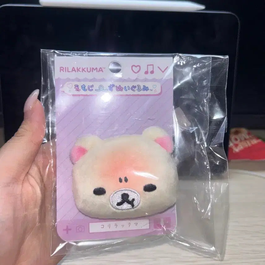 [BUNJANG] Rilakkuma Angry Korilakkuma Emoji Badge / 리락쿠마 이모지 뱃지 화난 코리락쿠마